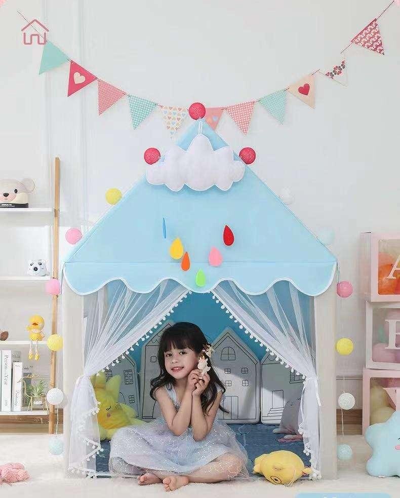 Blue Indoor Play Tent House for Kids