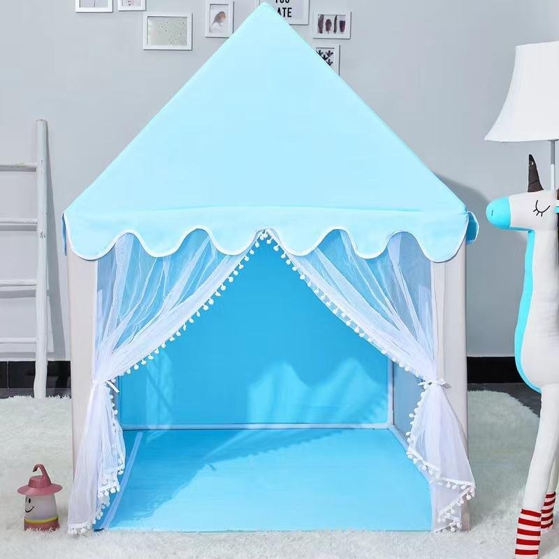 Blue Kids House Tent with Curtains in Pakistan