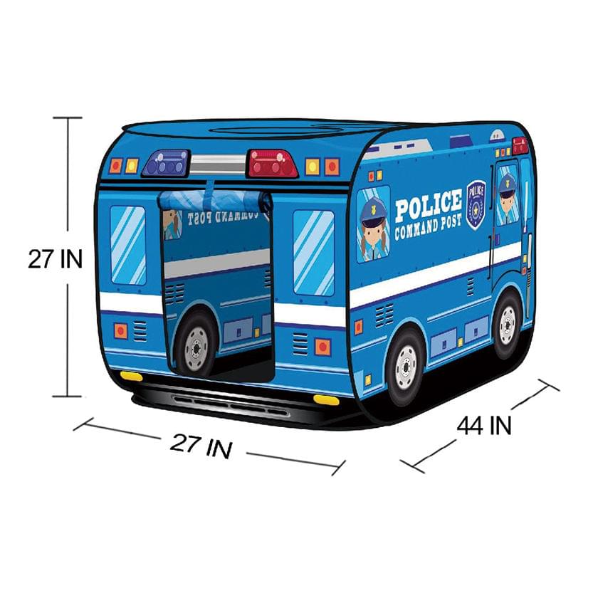 Kids Police Car Tent House for Boys & Girls - Image 5
